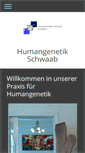 Mobile Screenshot of humangenetik-online.de