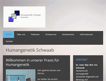 Tablet Screenshot of humangenetik-online.de
